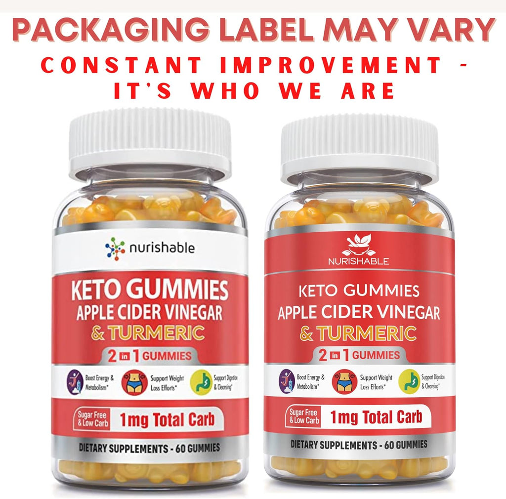 ACV Keto Gummies with Apple Cider Vinegar and Turmeric - 60 Gummies X30597