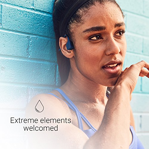 Canyon Red Bone Conduction Wireless Bluetooth Headphones with Reflective Strips P960