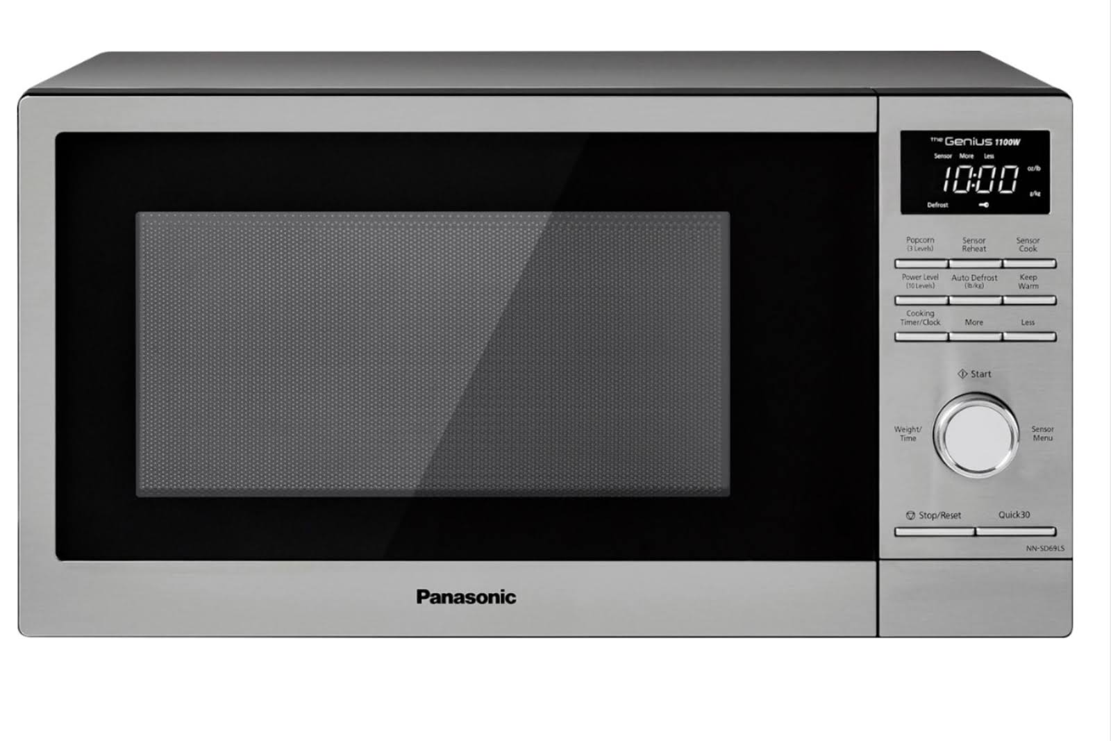 1100W Countertop Microwave Oven - Stainless Steel I386