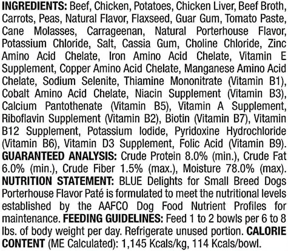 Natural Adult Small Breed Wet Dog Food Cups, Pate Style, Porterhouse Flavor in Savory Juice 3.5-oz (Pack of 12) B2414
