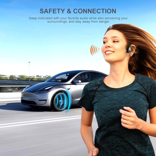 Bone Conduction Headphones with HD Mic, 12hrs Playtime, IPX6 Waterproof F24865