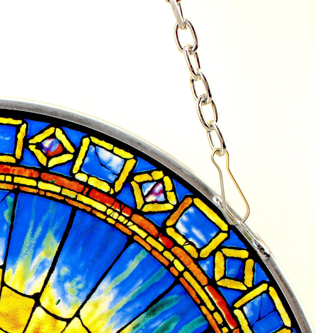 Stained Glass Panel Window Hangings, 10.50" x 10.50", Full Color O2394