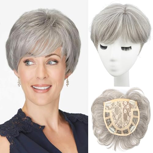 Blonde Synthetic Hair Topper for Women X724542