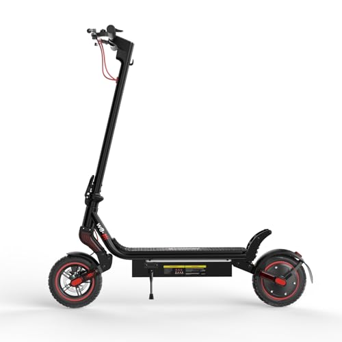 Electric Scooter with 1000W Motor, 28 MPH, 10" Pneumatic Tires, Foldable Handlebar N556