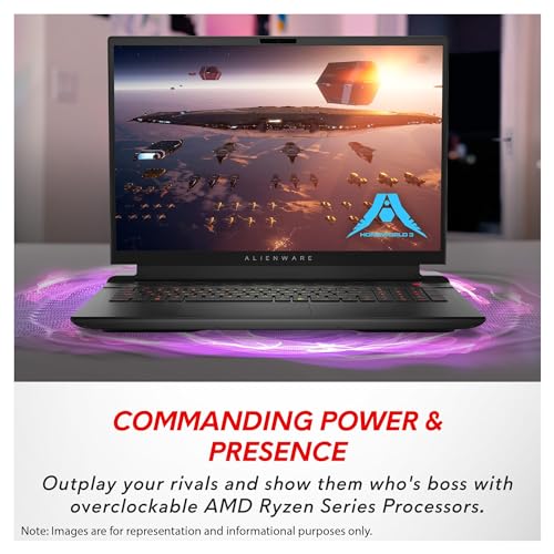 M18 Gaming Laptop, AMD Ryzen 9 7845HX, 32 GB DDR5 RAM, 2 TB SSD, NVIDIA GeForce RTX 4070, 18 FHD+ Display, Backlit Keyboard, Windows 11 Pro, Dark Metallic Moon B305894