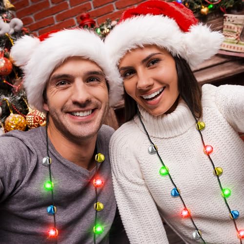3Pcs Bells Light up Christmas Necklace M8301