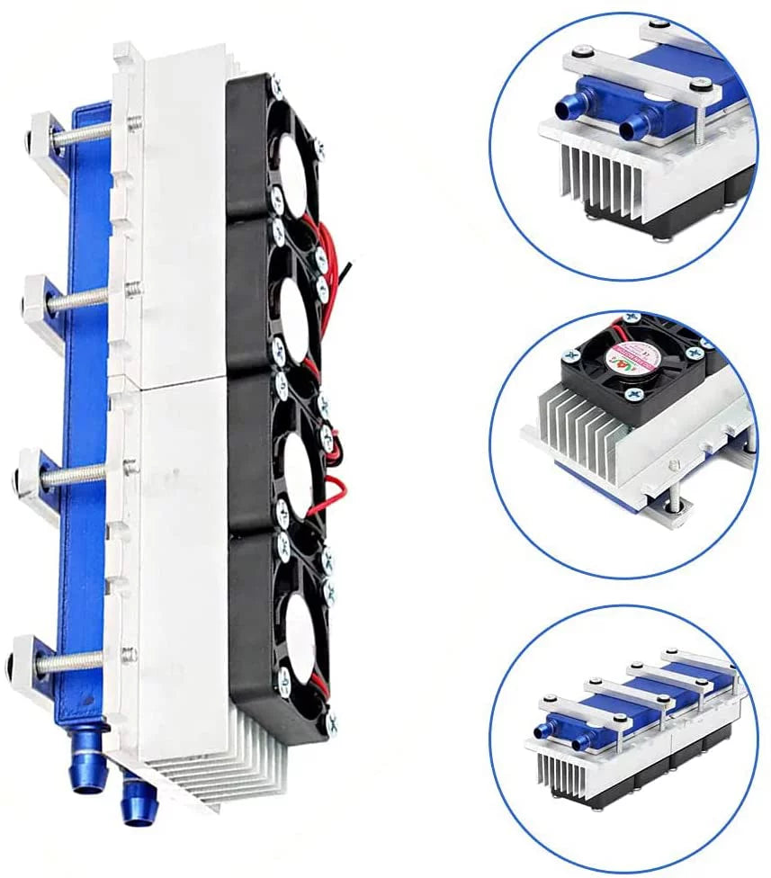 4 Chip 288W 12V Semiconductor Refrigeration Kit U67814