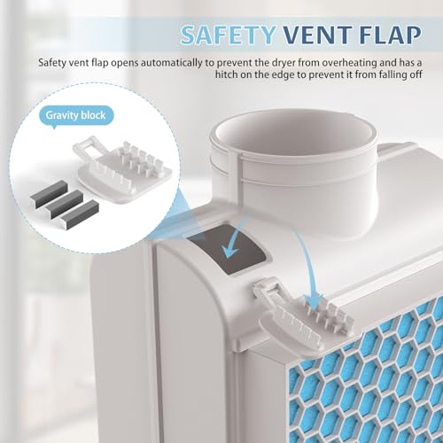3-in-1 Indoor Dryer Vent Kit with Stainless Steel Screen Filter and 6 Extra Polyester Filters Z208455