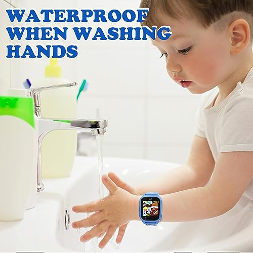 Kids Smart Watch with 26 Puzzle Games HD Touch Screen Camera Music Player Pedometer Alarm Clock Calculator D4677