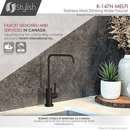 Matte Black Kitchen Sink Drinking Water Faucet A356