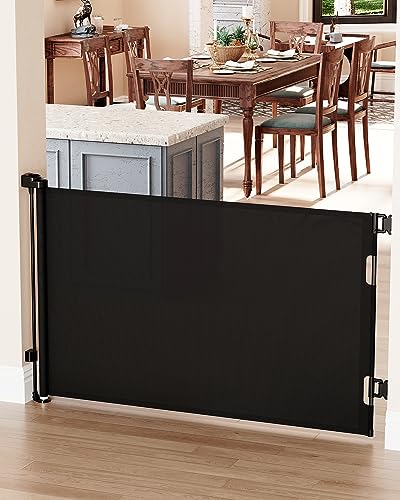 2 Pack Retractable Mesh Baby Gate 33" Tall Extends to 55" Wide White F58740