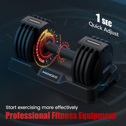 Adjustable 25/55LB Single Dumbbell with Anti-Slip Metal Handle G552617