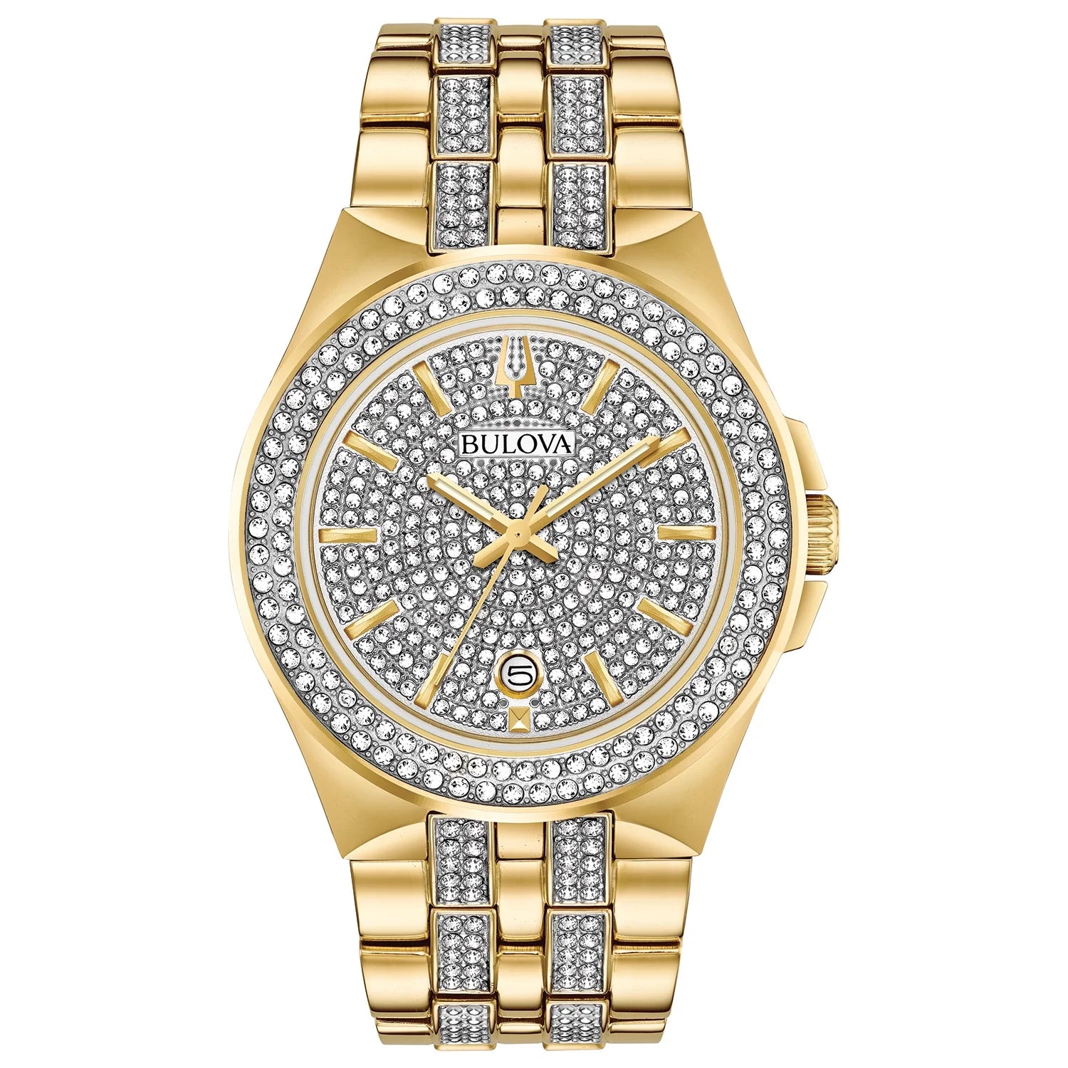 Gold-Tone PVD Watch and Dog Tag Pendant Box Set N375