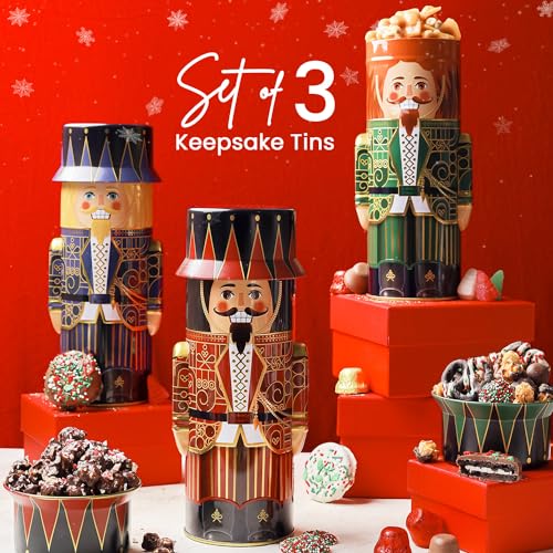 Christmas Gift Baskets with Chocolate, Cookies, Gourmet Snacks, Candy Brittle G466