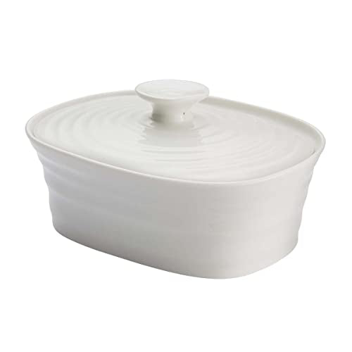 White Porcelain Covered Butter Dish T826812