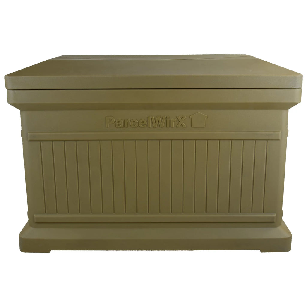 Oak Color Horizontal Large Package Delivery Box with Lift Off Lid B10935