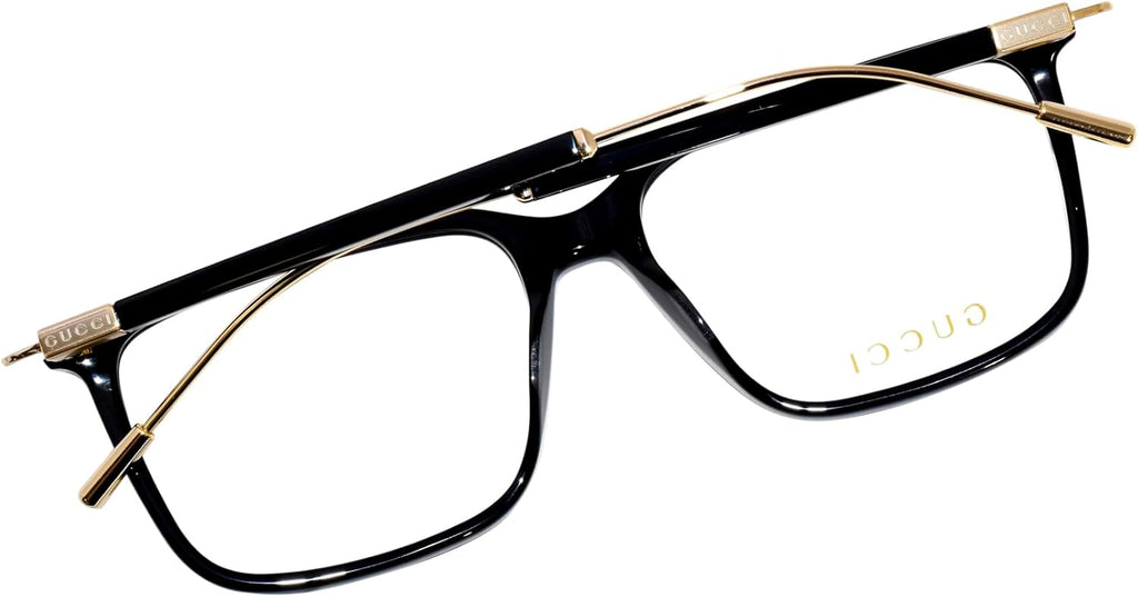 Black Rectangle Men's Eyeglasses U86526