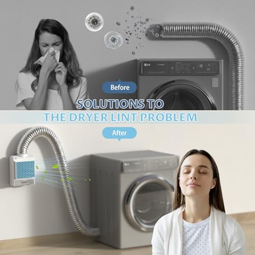 3-in-1 Indoor Dryer Vent Kit with Stainless Steel Screen Filter and 6 Extra Polyester Filters Z208455