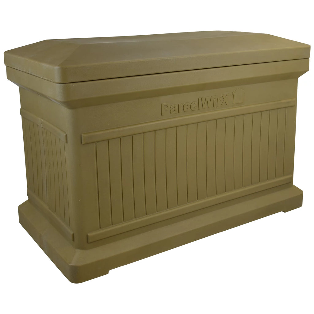 Oak Color Horizontal Large Package Delivery Box with Lift Off Lid B10935