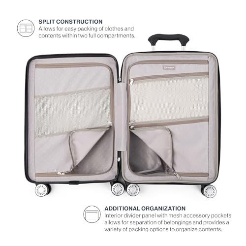Royal Blue 21 Inch Hardside Expandable Luggage with 8 Spinner Wheels Q1716