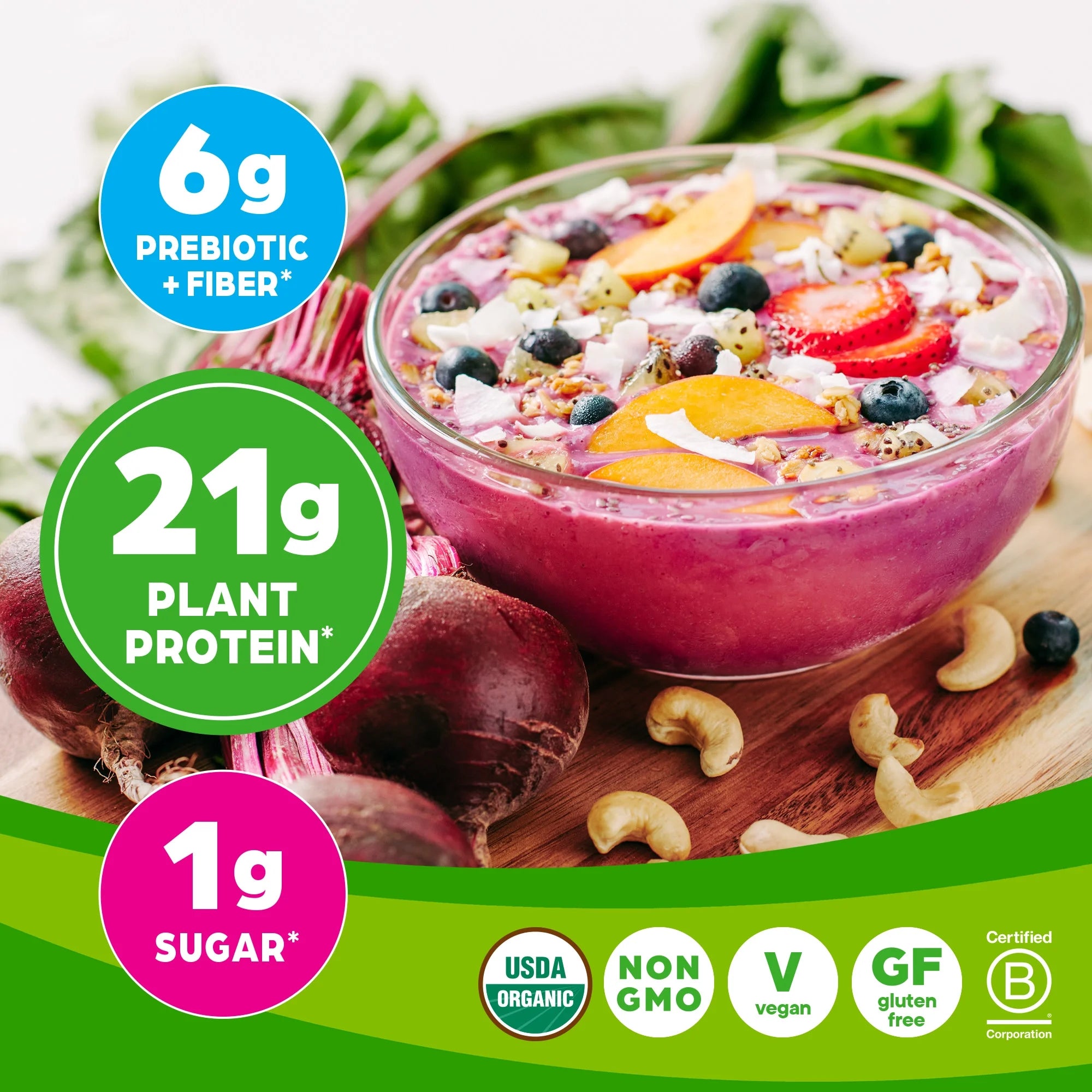 Vanilla 21g Protein & Greens Powder J821