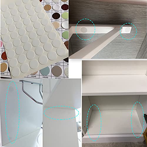 Self-Adhesive Screw Hole Stickers White (21mm) C83039