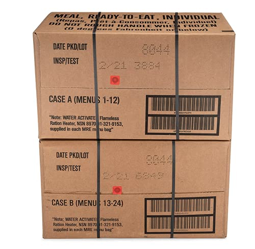 24ct MRE Meals Ready to Eat W3543