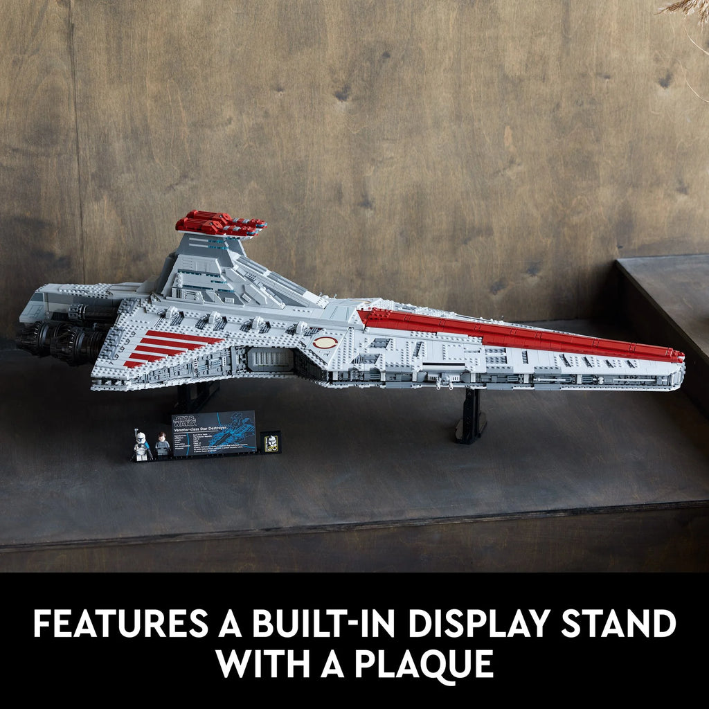 LEGO Star Wars Venator-Class Republic Attack Cruiser Building Set with Captain Rex Minifigure V80367