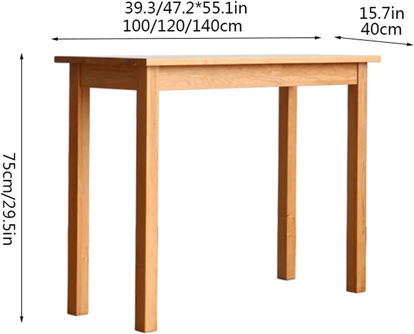 Narrow Wooden Writing Desk V313