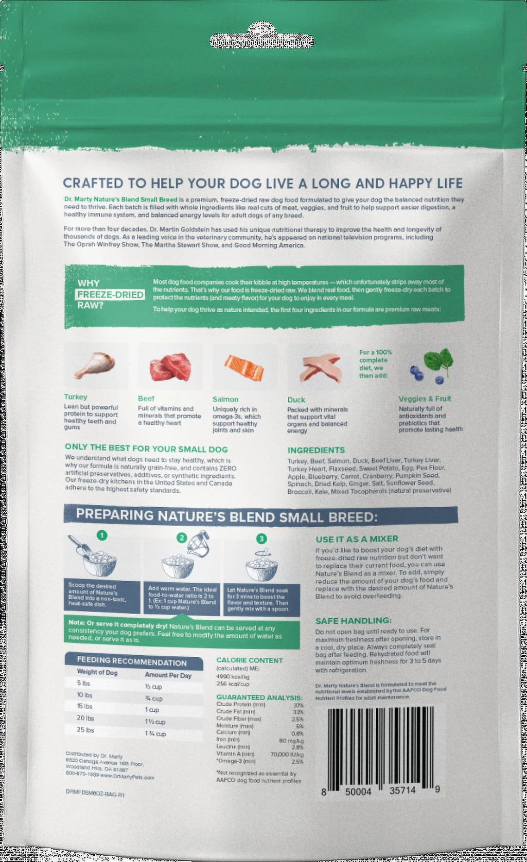 Freeze-Dried Raw Dog Food, 6 oz I126572