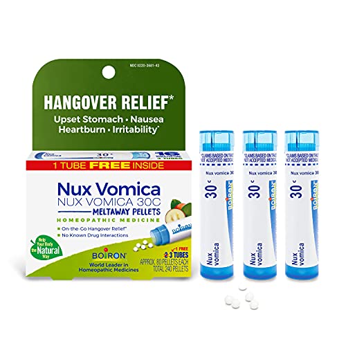 Nux Vomica 30C Homeopathic Medicine 3 Count (240 Pellets) M133