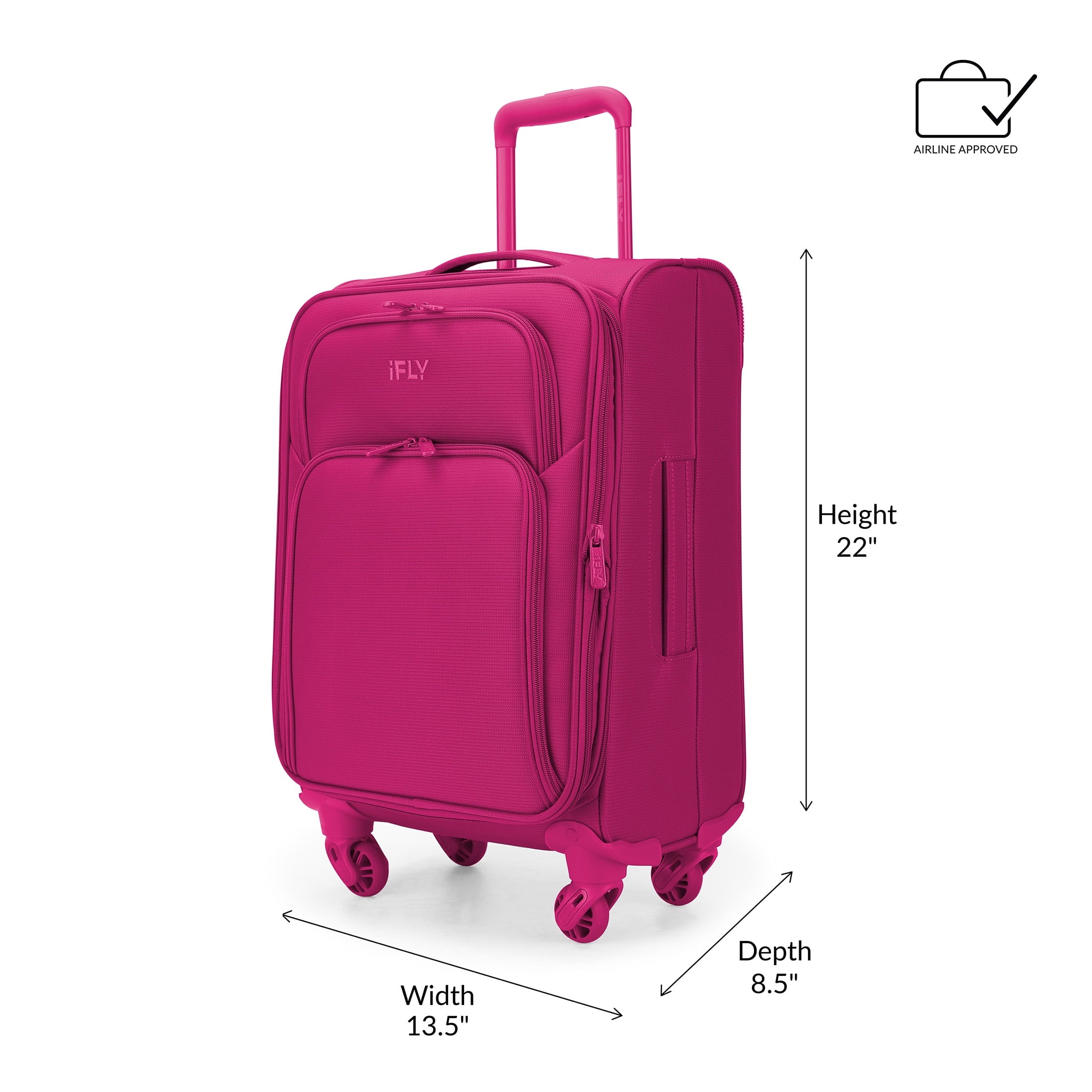 Fuchsia 20" Carry-on Luggage I11385