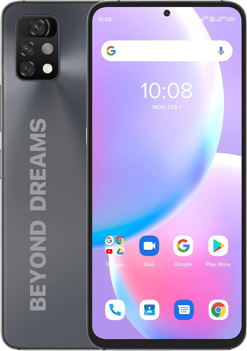 Unlocked Cell Phone, 4GB+128GB Expandable 256GB, 6.8 Inch FHD Touch Screen, 5150mAh Battery, Dual SIM 4G F130696