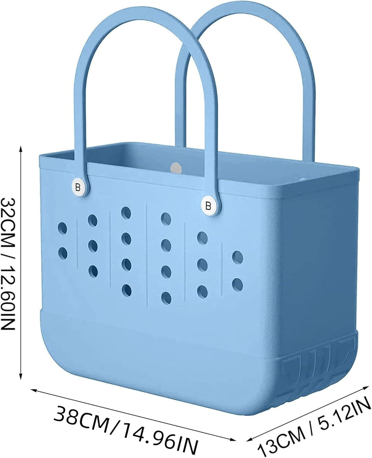 Blue Silicone Tote Bag Z2052