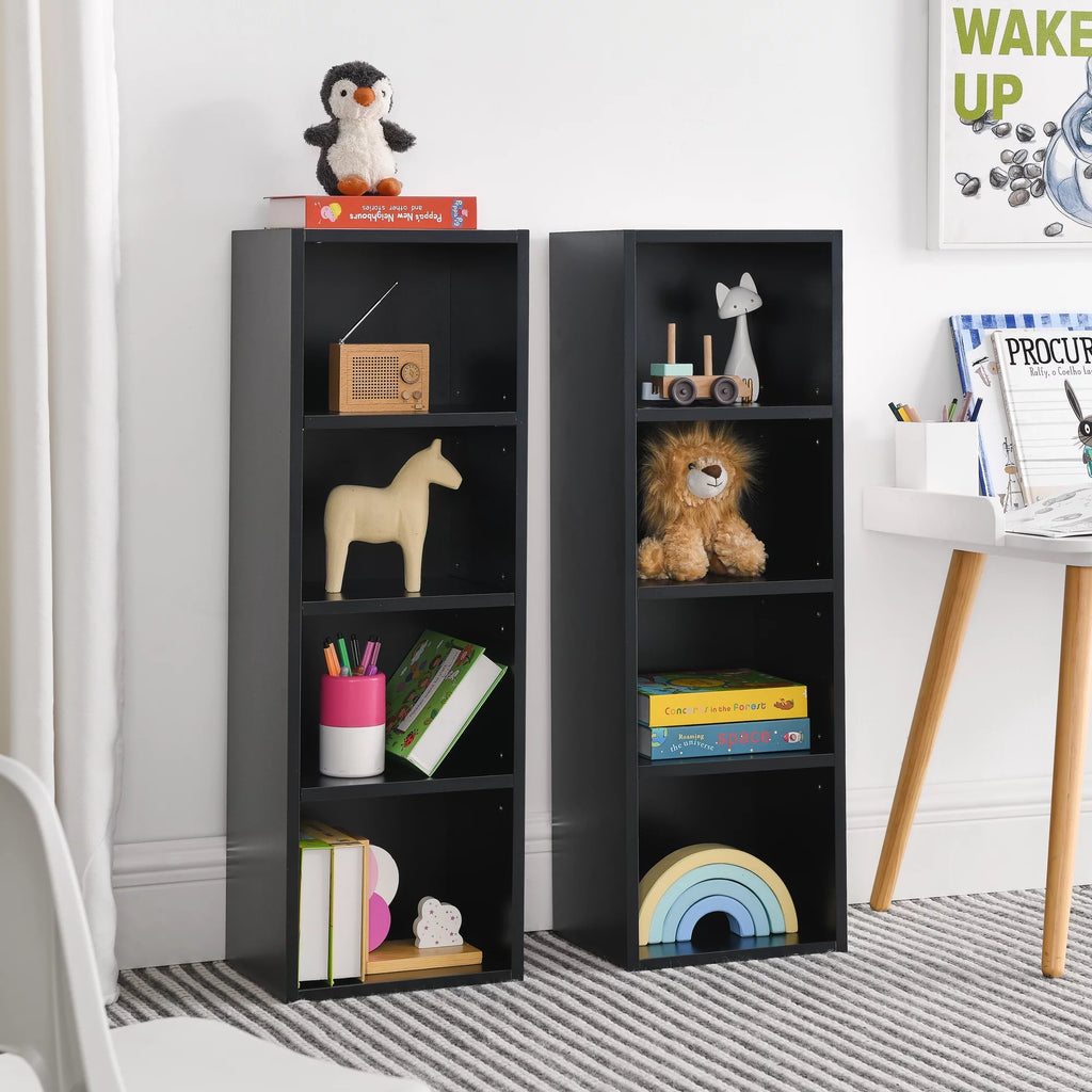 8-Tier Media Tower Rack with Adjustable Shelves I484