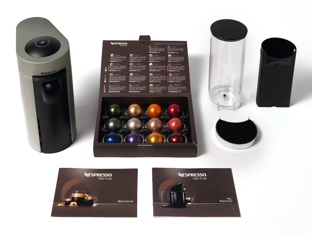Gray Coffee and Espresso Machine with Aerocinno G984779
