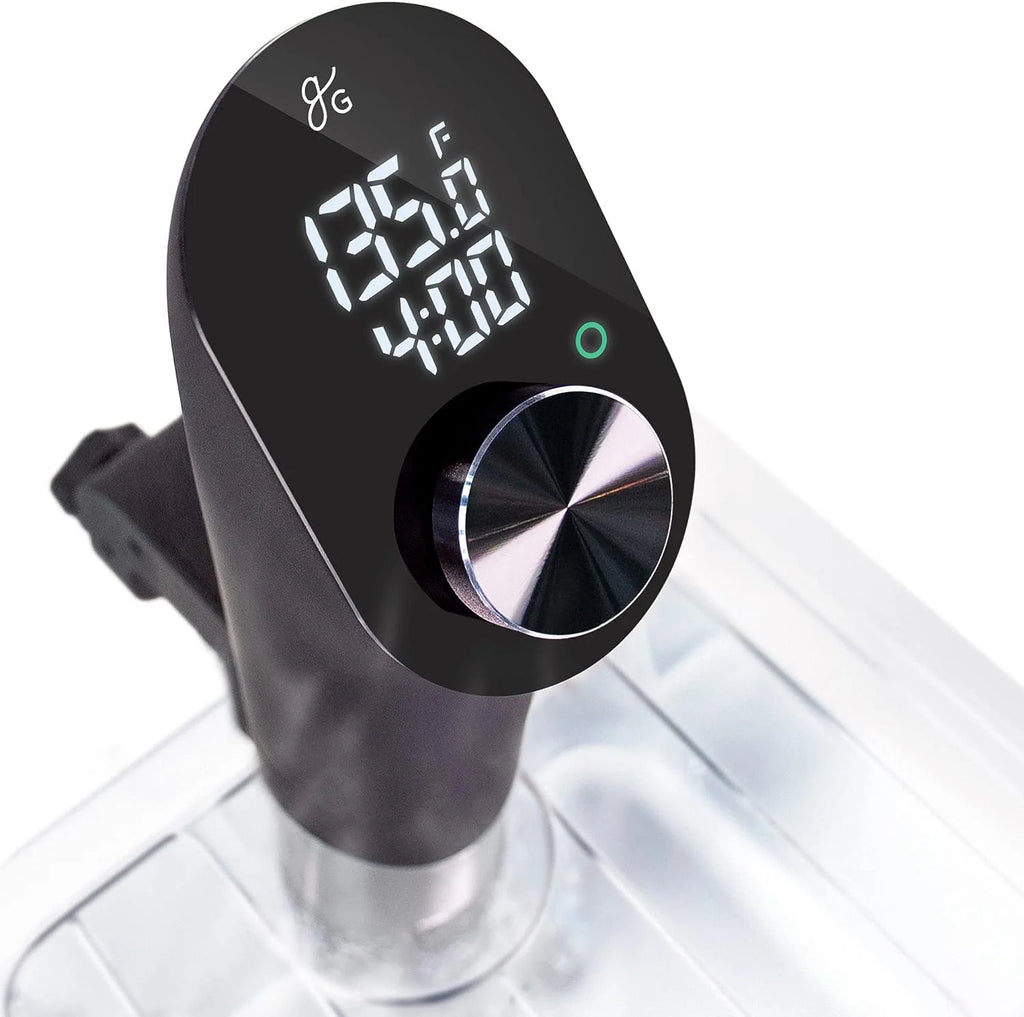 1100 Watt Sous Vide Cooker with Plastic Container, Lid, and Neoprene Sleeve C221215