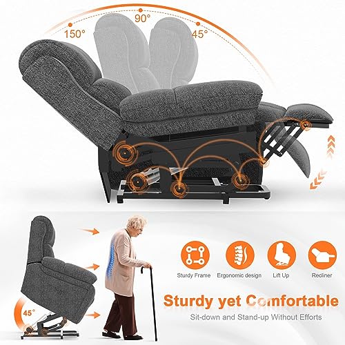 Super Oversized Lift Recliner with Massage and Heat S247
