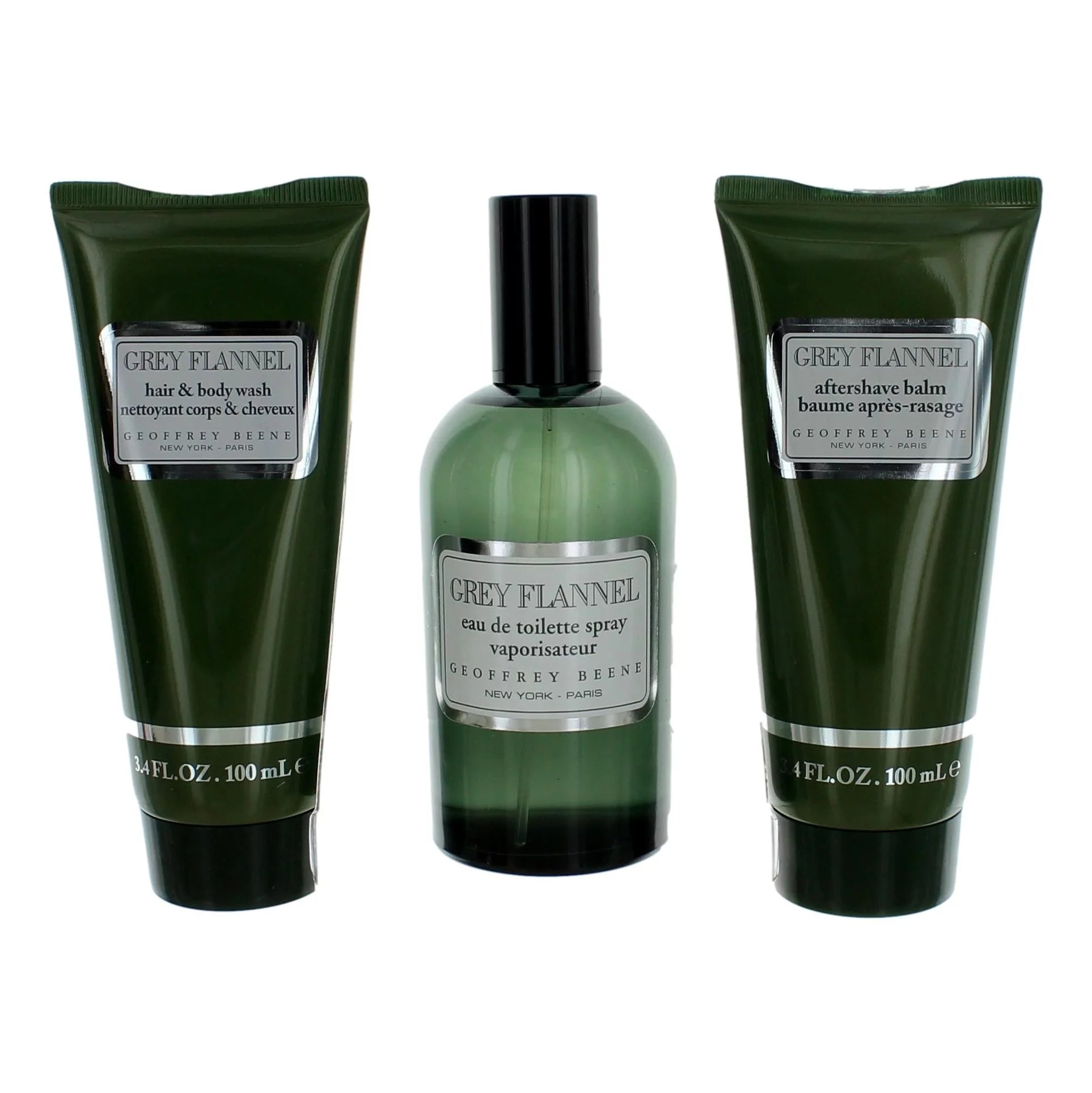 3 Pc Gift Set EDT Spray, After Shave Lotion, Hair and Body Wash L979021