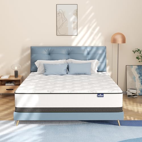10 Inch Full Mattress Hybrid with Memory Foam and Pocketed Coils H978067