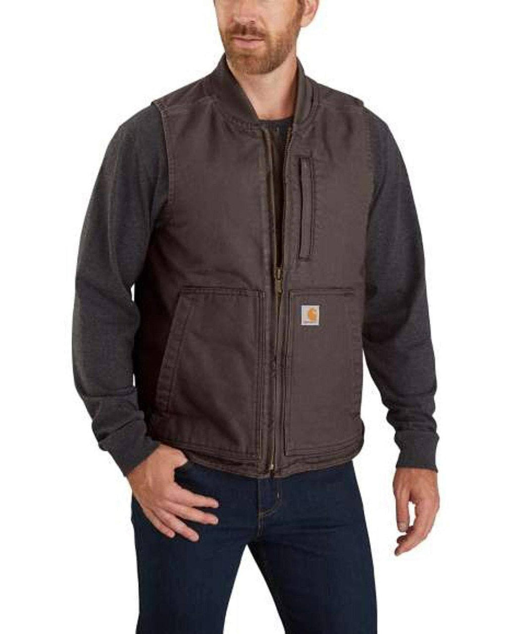 Dark Brown Insulated Duck Vest C152052