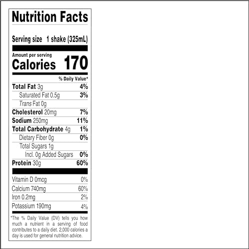 11 fl.oz 4 Count (Pack of 3) Salted Caramel Protein Shake X892