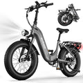 20" Fat Tire Step-Thru Electric Bike with 48V 15AH Removable Battery, 7-Speed Y45447