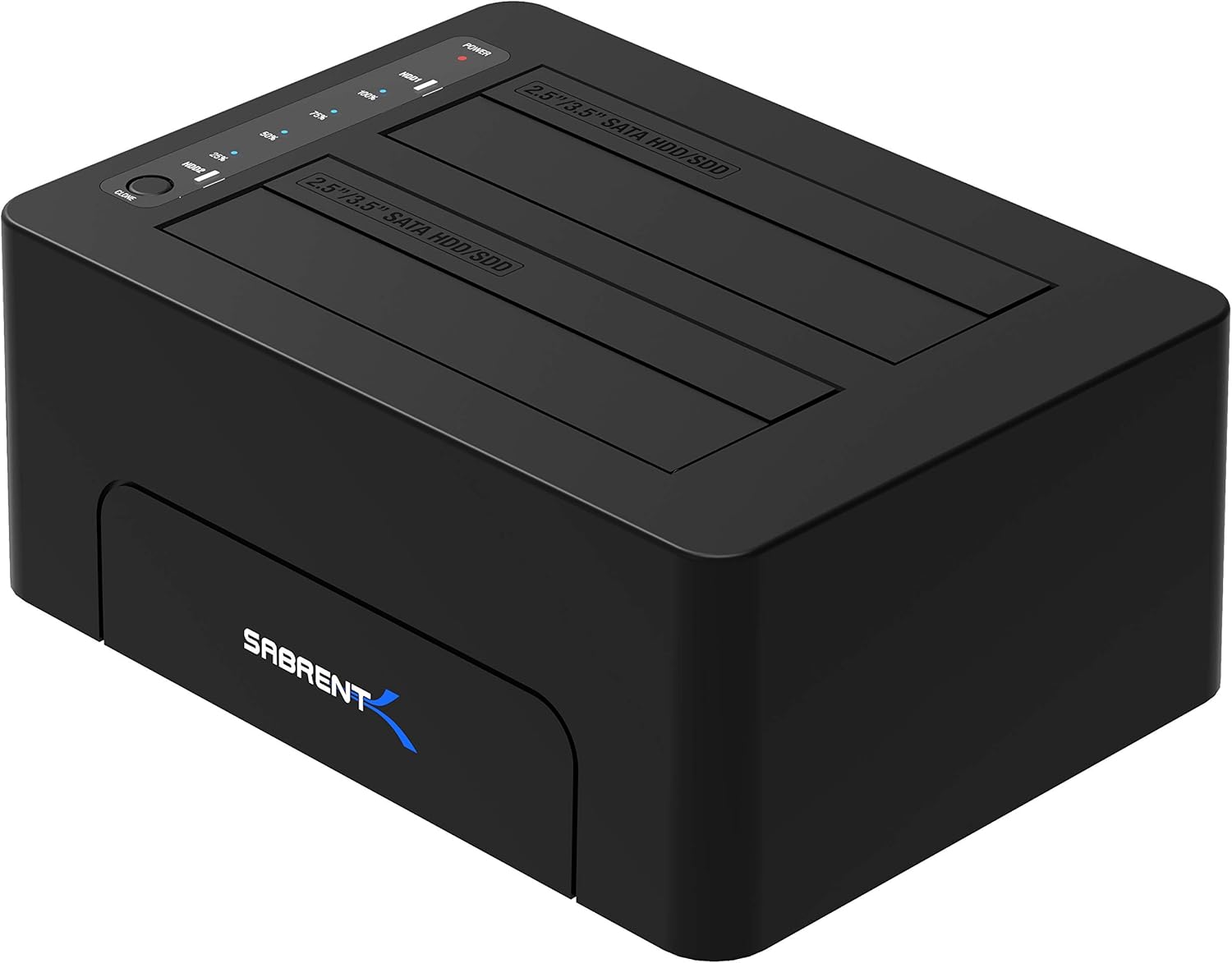USB 3.0 to SATA Dual Bay External Hard Drive Docking Station for 2.5 or 3.5in HDD SSD with Hard Drive Duplicator Cloner Function 10TB Support Pack of 2 P2017