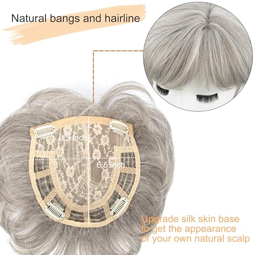 Blonde Synthetic Hair Topper for Women X724542