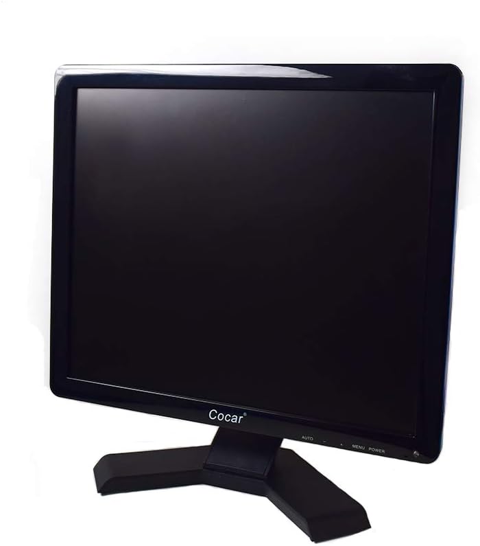 15 inch CCTV Security Monitor with BNC VGA HDMI AV Built-in Speaker 4:3 HD Display LCD Screen Display with USB Media Player C842033