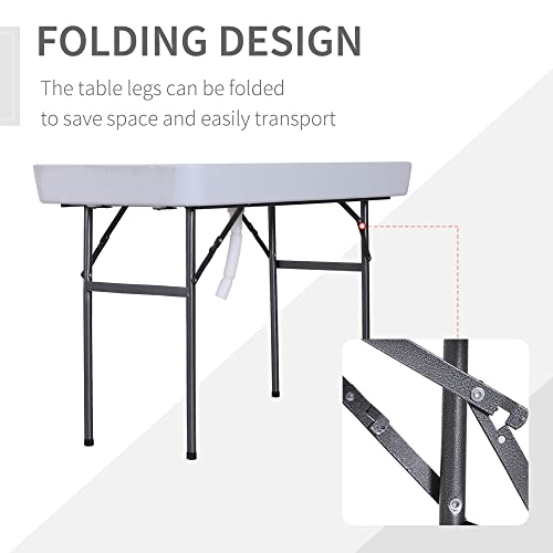 Portable Folding Fish Fillet Cleaning Table with Sink I1057