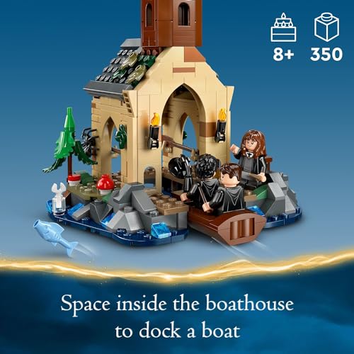 Hogwarts Castle Boathouse with 2 Buildable Boats and 5 Minifigures U9409