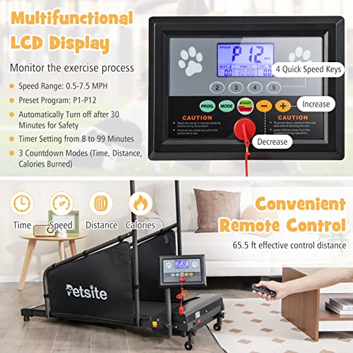 Dog Treadmill with LCD Display Screen, 220 LBS K169085