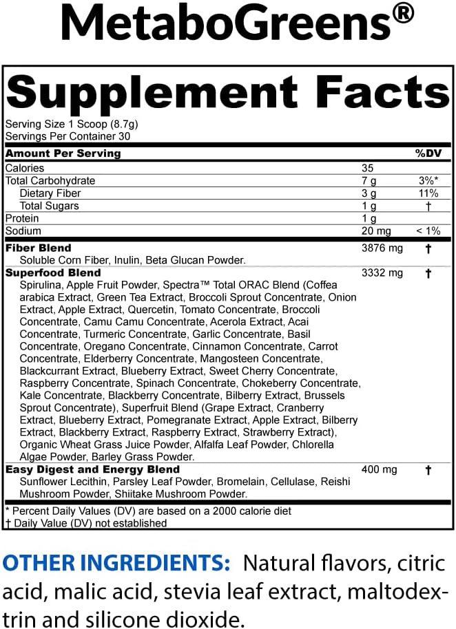 Super Greens Powder with Spectra Blend Berry Flavor (30 Servings) G51257